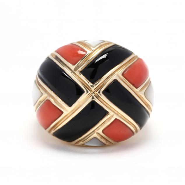 14kt-gold-onyx-mother-of-pearl-and-coral-ring