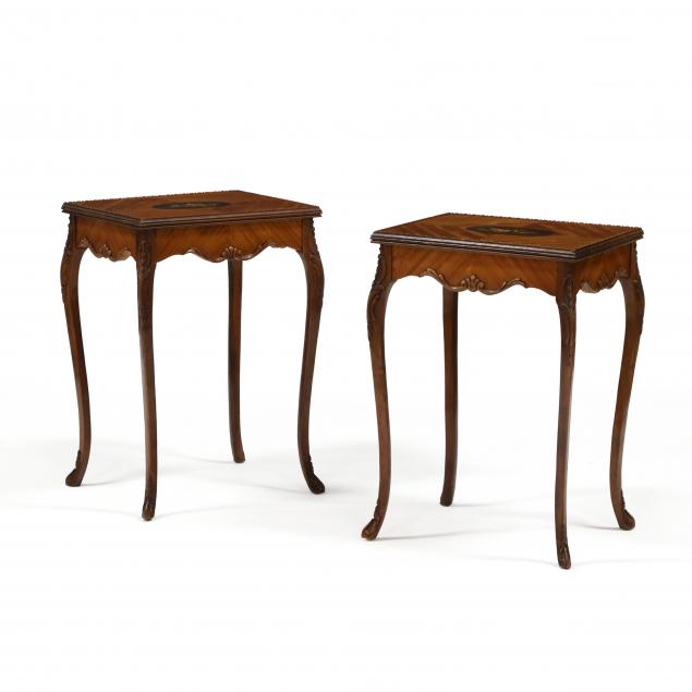 pair-of-continental-painted-satin-wood-tables
