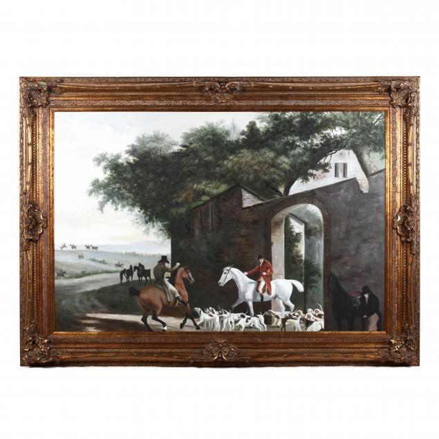 large-decorative-painting-of-english-fox-hunt