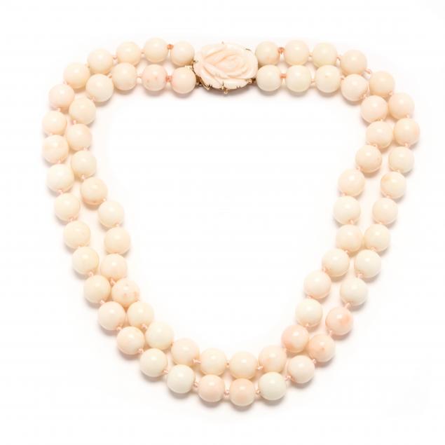 gold-and-double-strand-coral-necklace