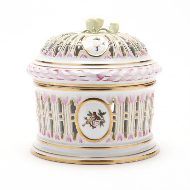 herend-porcelain-i-rothschild-bird-i-biscuit-barrel