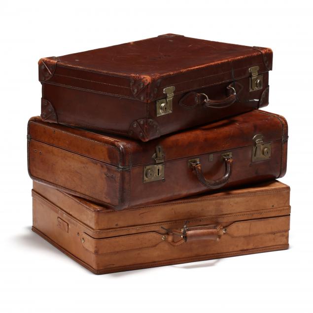 three-vintage-leather-suitcases-incl-hartman