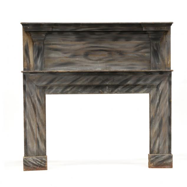 a-southern-paint-decorated-yellow-pine-mantel