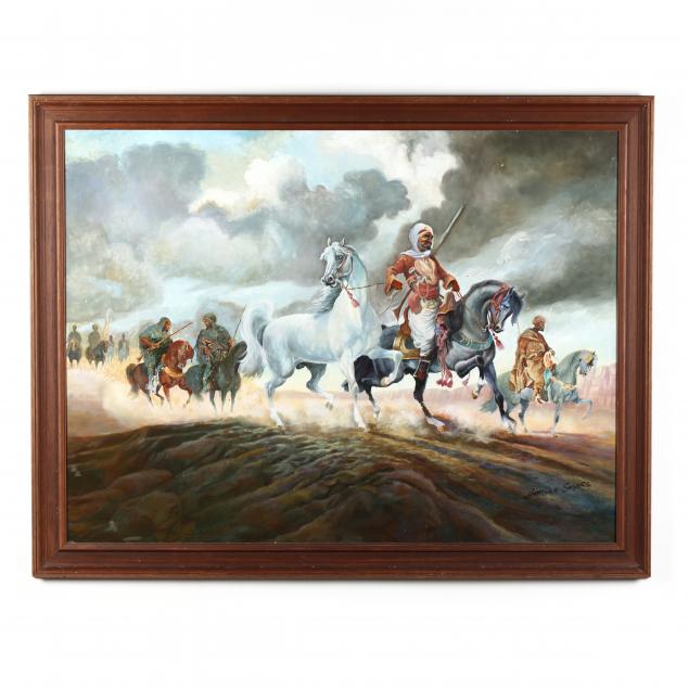 harold-styers-nc-1920-2010-bedouin-scene-on-horseback