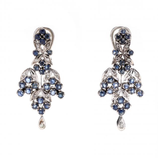 pair-of-platinum-and-gem-set-earrings