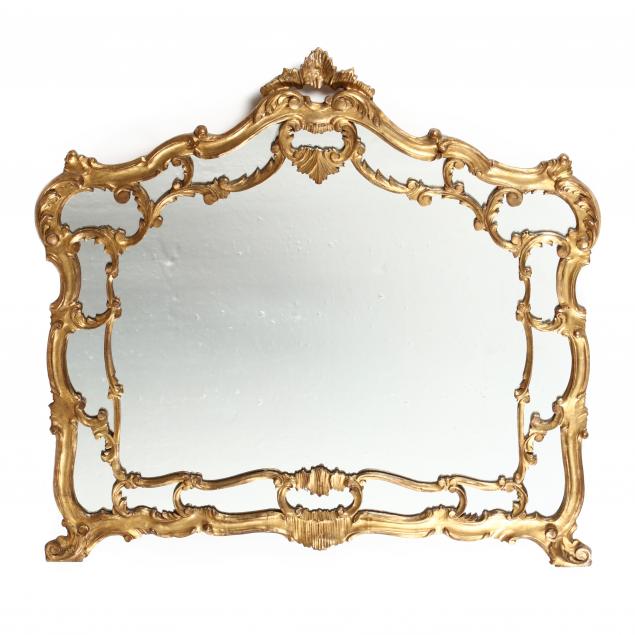 a-large-rococo-style-gilt-overmantel-mirror