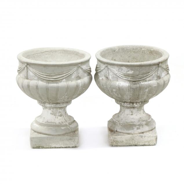 pair-of-vintage-cast-stone-garden-urns