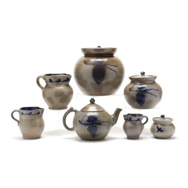 nc-pottery-ben-owen-master-potter-seven-salt-glazed-vessels