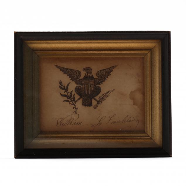 early-pen-ink-drawing-of-heraldic-american-eagle