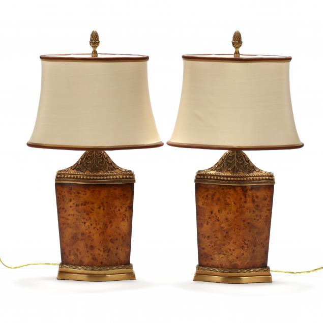 theodore-alexander-pair-of-burlwood-lamps