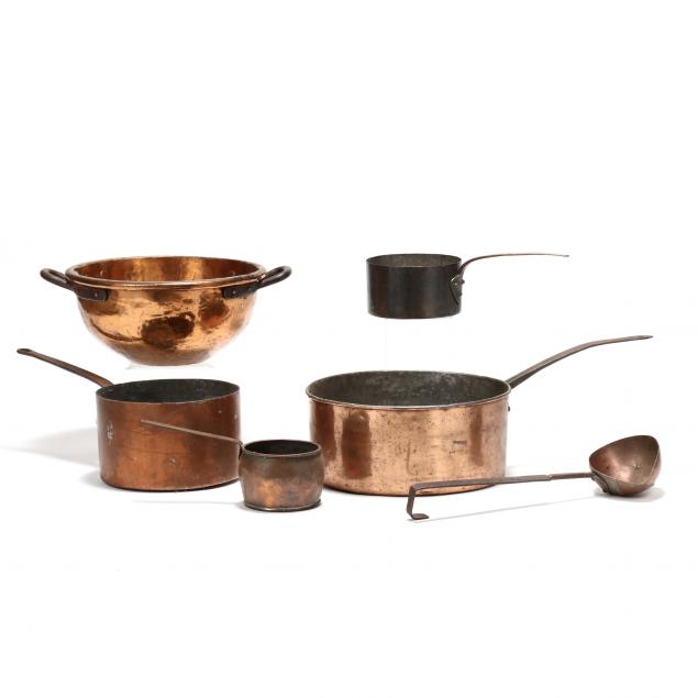 six-pieces-of-american-copperware