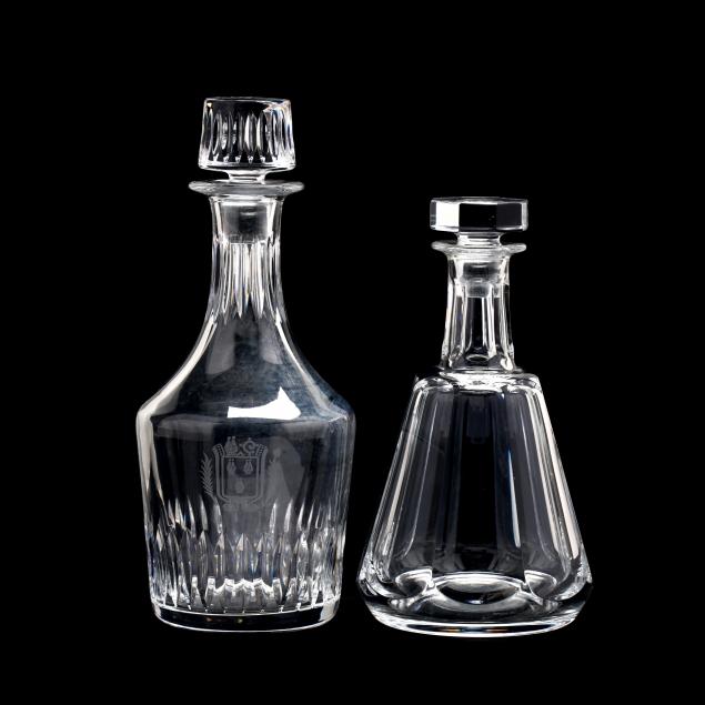 two-baccarat-crystal-decanters