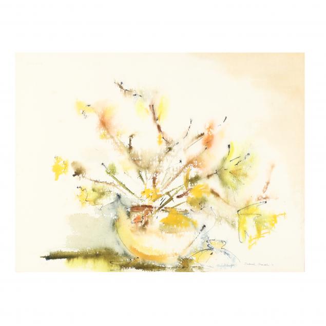 deborah-chandler-american-still-life-with-yellow-flowers
