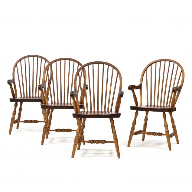 set-of-four-windsor-armchairs