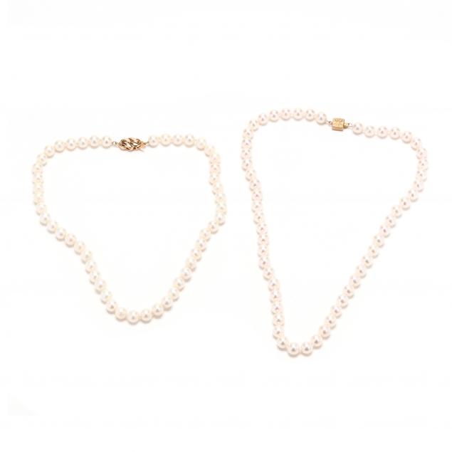 two-14kt-gold-and-pearl-necklaces