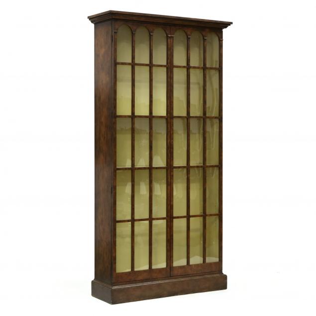 att-baker-tall-italianate-walnut-display-cabinet