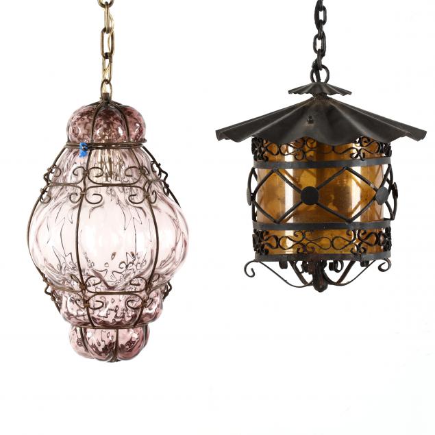 two-vintage-hanging-lanterns