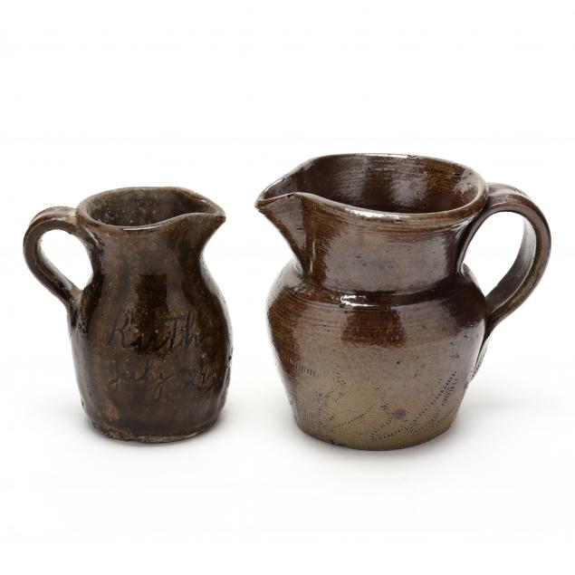 western-nc-pottery-two-presentation-pitchers