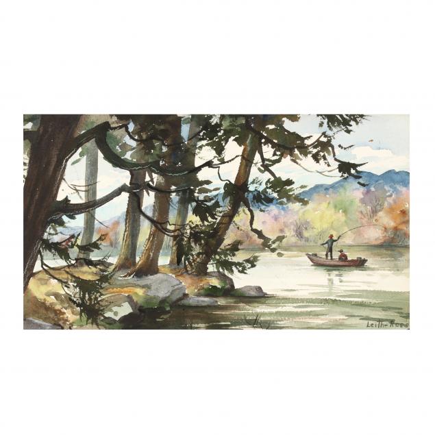 harry-leith-ross-pa-1886-1973-fly-fishing-in-autumn
