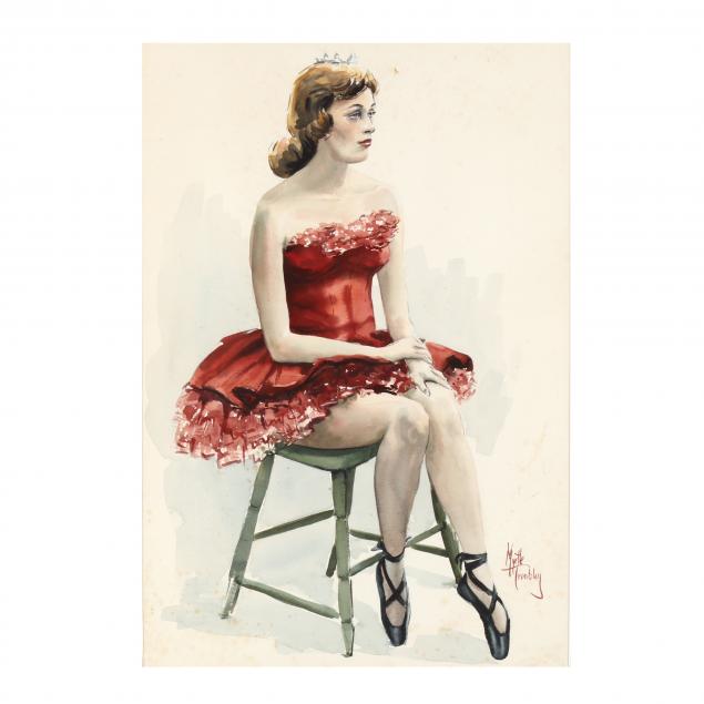 myrtle-tremblay-american-1908-2011-ballerina-in-red