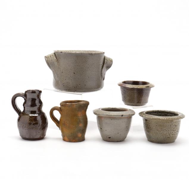 nc-pottery-a-group-of-six-miniature-vessels