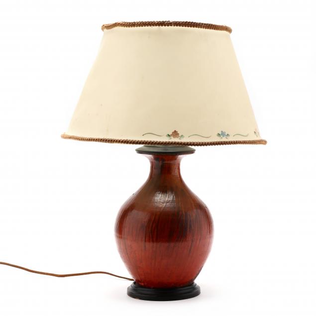 nc-pottery-chrome-red-vase-as-a-table-lamp