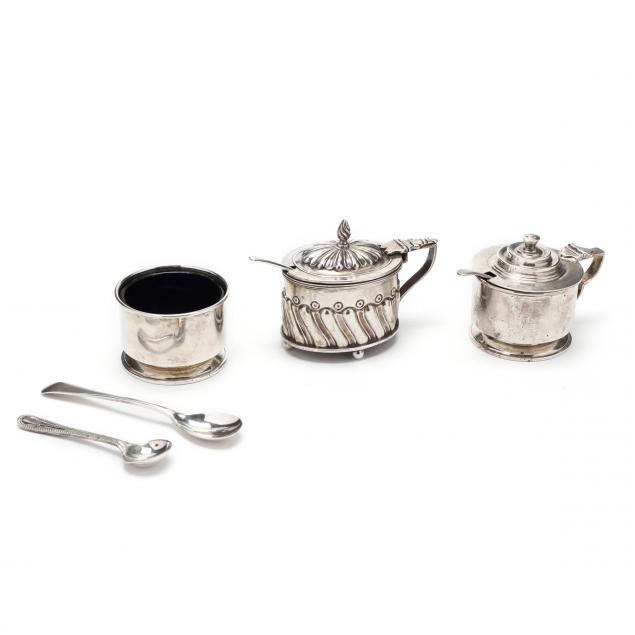 three-piece-english-sterling-silver-salt-set