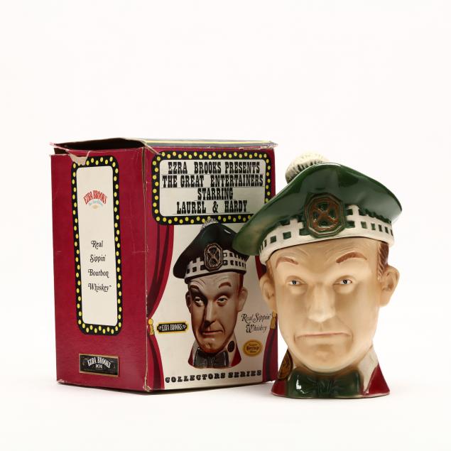 ezra-brooks-bourbon-whiskey-in-stan-laurel-decanter