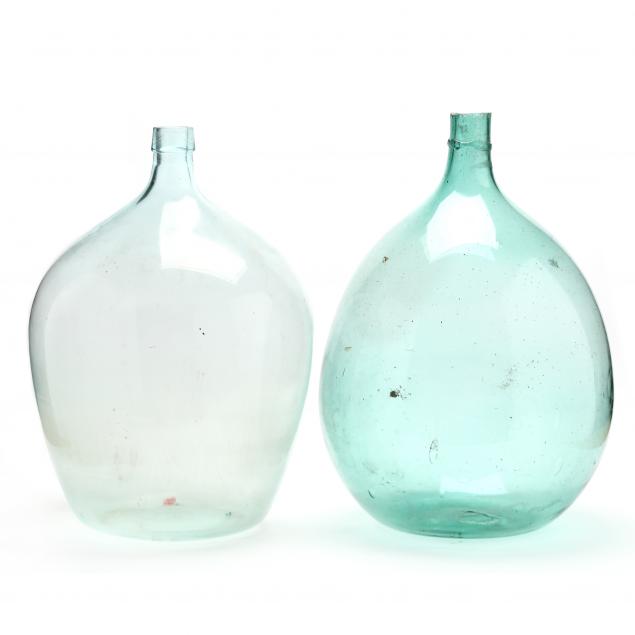 two-large-antique-demijohns