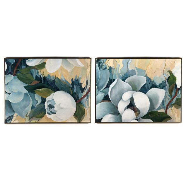 jill-troutman-nc-b-1939-large-magonlia-diptych