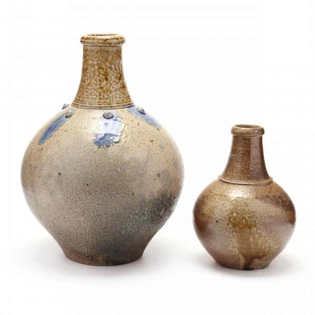 nc-pottery-two-mark-hewitt-pottery-bottle-vases