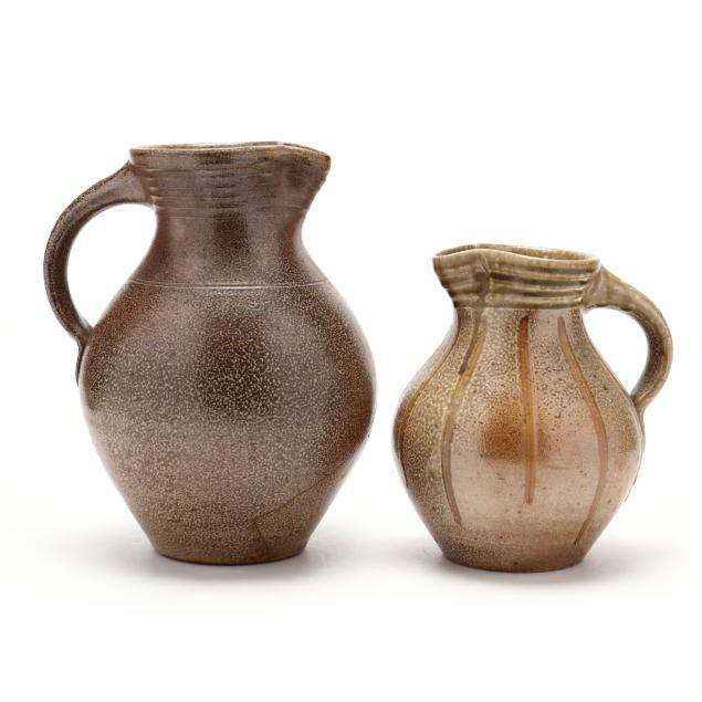 nc-pottery-two-mark-hewitt-pottery-pitchers