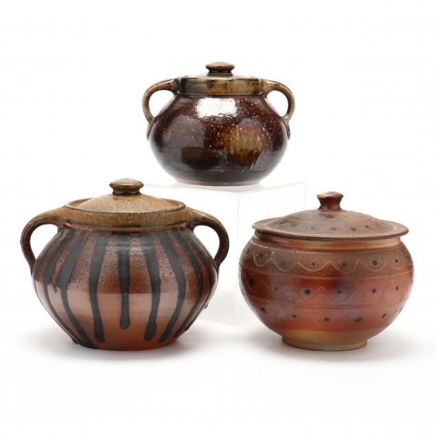 nc-pottery-three-mark-hewitt-covered-bean-pots