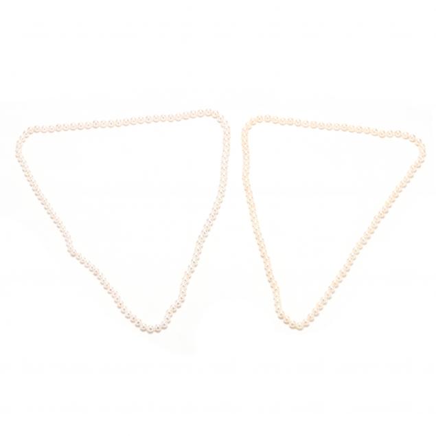 two-pearl-necklaces