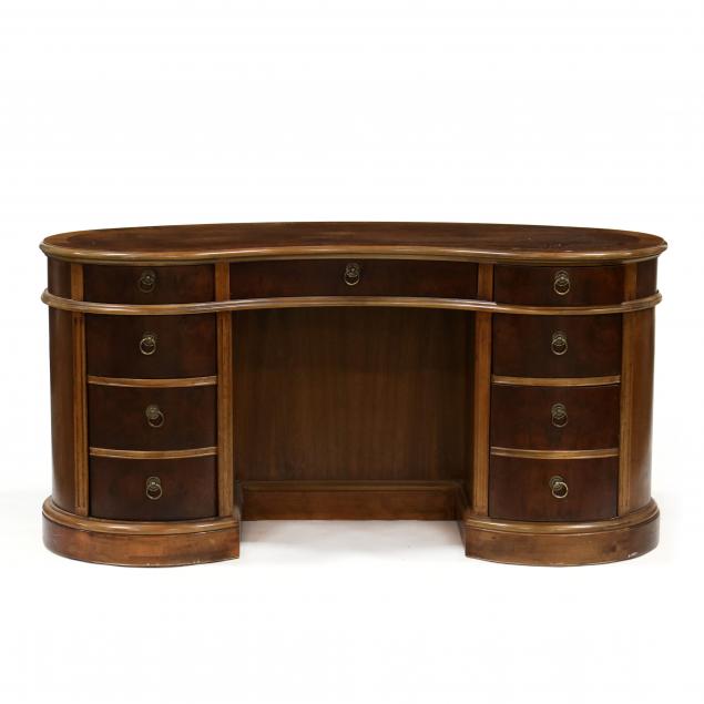 drexel-kidney-shaped-walnut-desk