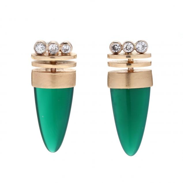 pair-of-gold-and-gem-set-earrings