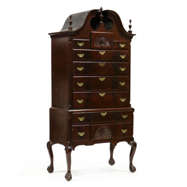 chippendale-style-mahogany-bonnet-top-highboy