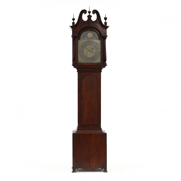 antique-american-chippendale-style-mahogany-tall-case-clock