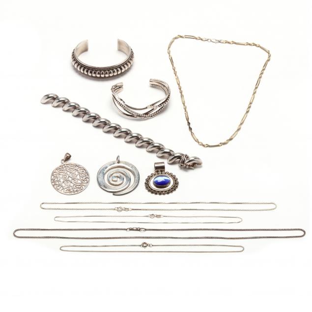 eleven-silver-jewelry-items