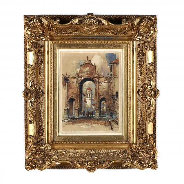 vintage-print-of-the-arch-of-san-francisco-in-antique-frame