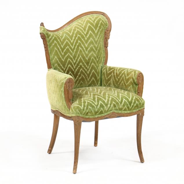 hollywood-regency-carved-fireside-chair