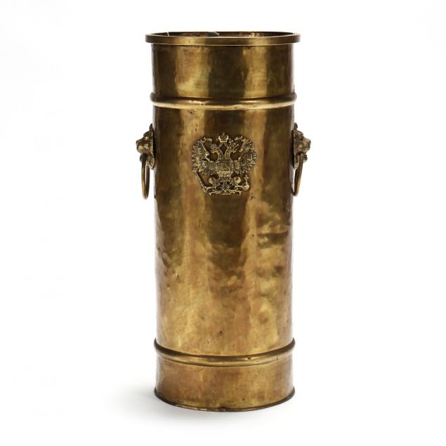 vintage-brass-coat-of-arms-umbrella-receptacle