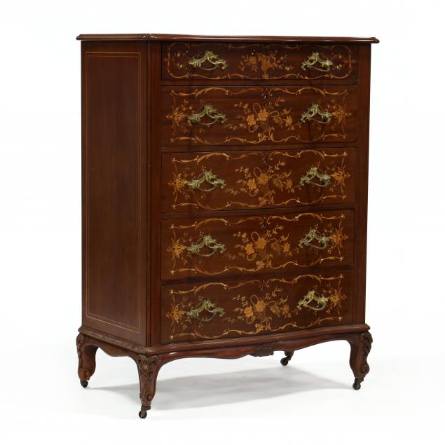 belle-epoque-inlaid-mahogany-semi-tall-chest-of-drawers