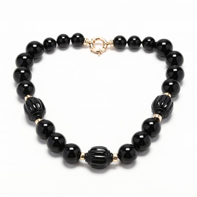 14kt-gold-and-onyx-bead-necklace