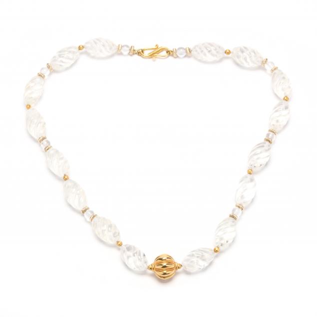 gold-and-rock-crystal-quartz-bead-necklace