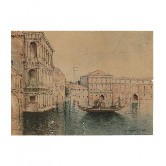 ugo-gianni-italian-late-19th-early-20th-century-view-of-a-venetian-canal-and-gondola
