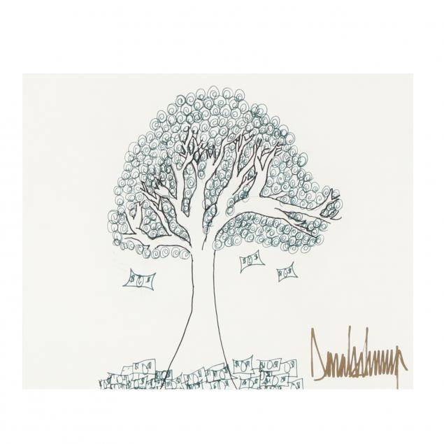donald-trump-original-artwork-money-tree-drawing