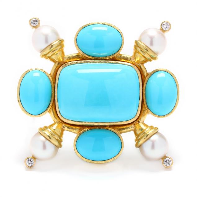 18kt-gold-turquoise-pearl-and-diamond-pendant-brooch-elizabeth-locke
