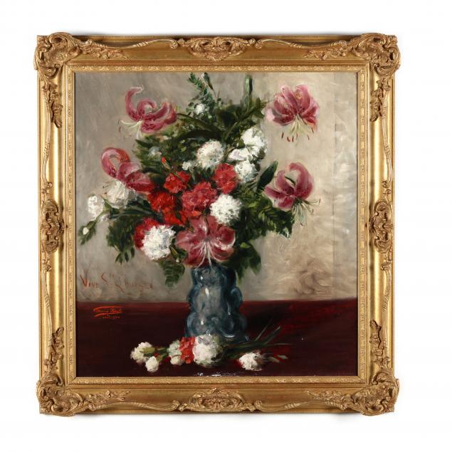 an-antique-belgian-still-life-painting-with-lilies