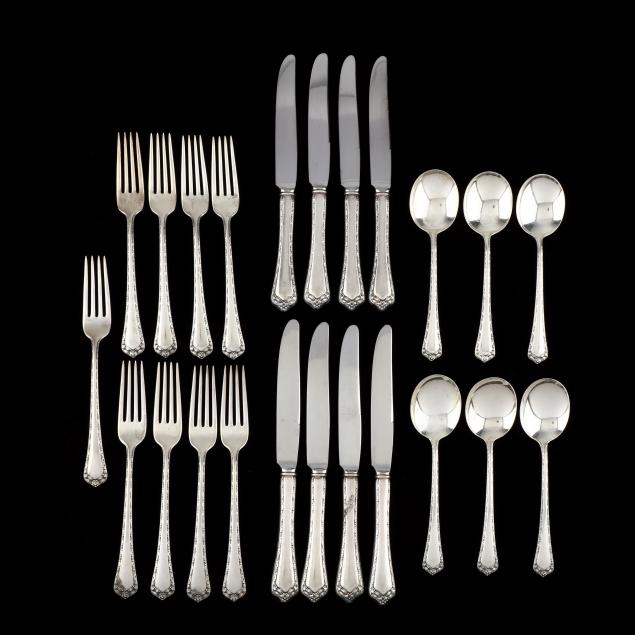 a-grouping-of-easterling-i-rosemary-i-sterling-silver-flatware